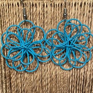 Light Blue Wire Flowers